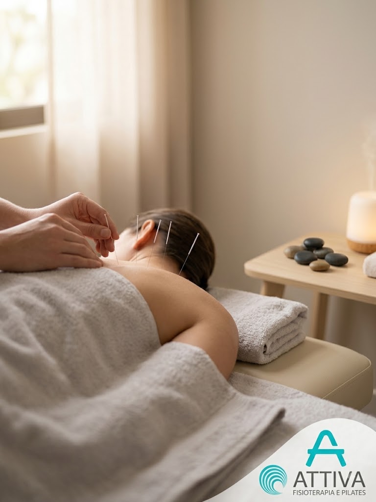 Sessão de Acupuntura na Attiva Fisioterapia